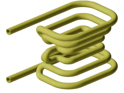 Plastic Physics Heating Coil Toy 3D model