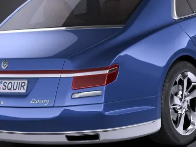 Generic Luxury Saloon 2016 VRAY 3D model