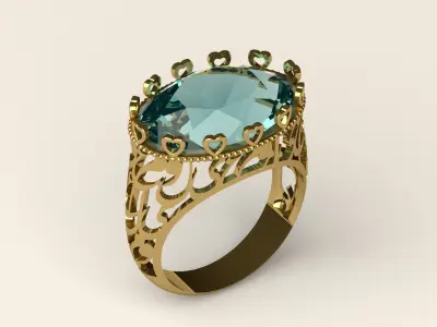 Ring R 75 3D print model