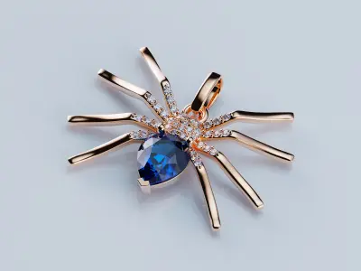 Pendant Spider 3D print model