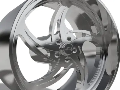BILLET SPECIALATIES SLG85 - HURRICANE WHEEL  3D print model