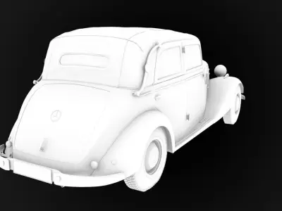 High-Poly Mercedes Benz 170 3D model