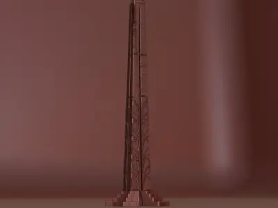 Oblisco Tower 3D model 3D model