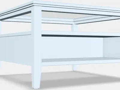 IDANAS Coffee table Low-poly 3D model