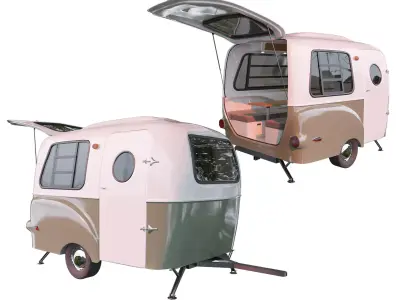 Travel trailer Happier Camper HC1 3D model