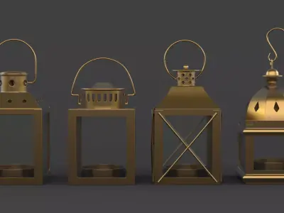 Candlestick Holder Collection 3D model