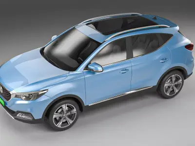 MG ZS EV 2020 3d model  Low-poly 3D model