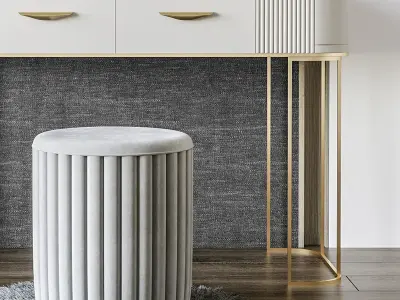 Modern Table Dressing Luxury 3D model