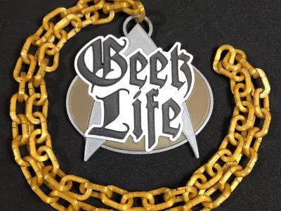 Geek Life Pendant 3D print model