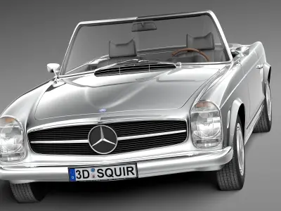 Mercedes-Benz SL Pagoda W113 1963-1971 3D model