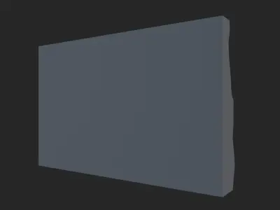 Desaturated Stone Wall Prop 3D model