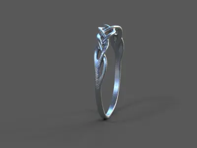 High-Quality 3D Ring Model Low-poly 3D model 11