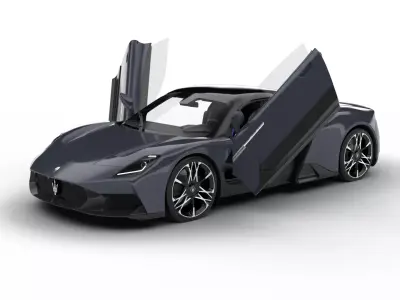 Maserati MCPura 2026 HQ 3d model 3D model