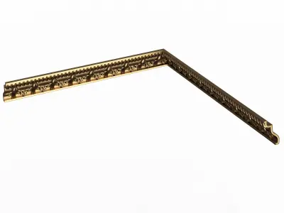 Cornice Decoration Molding 049 90 Degree Low-poly 3D model