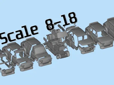 3D printable STL Polski Maluch 126p Wide body tuning   3D print model