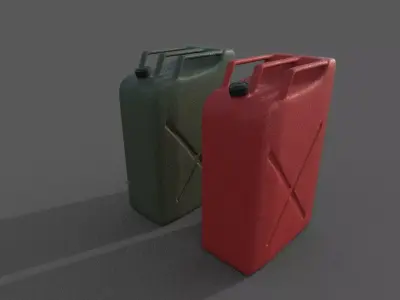 Fuel canister Low-poly 3D model Low-poly 3D model