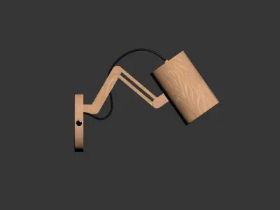 Decorative bra lamp 3D model