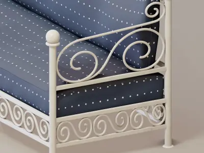Metal daybed frames 3D model