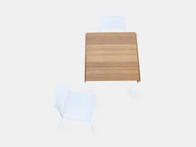 IKEA PS 2012 - TEODORES table and 2 chairs Low-poly 3D model purchase