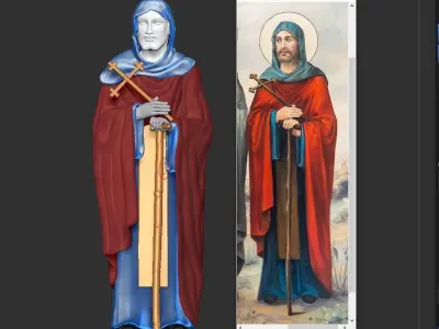 Saints Maximus and Domatius 3D print model