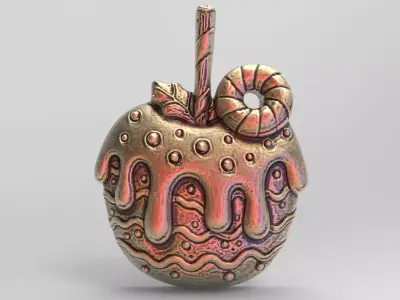 Apple cookie treedecor  3D print model