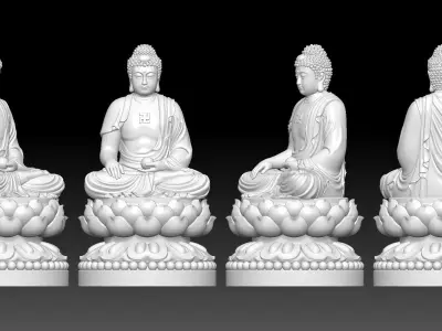 Amitabha Buddha  3D print model