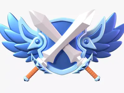 Platinum Tier 3D Illustration 3D model