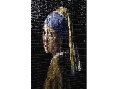 Girl With A Pearl Earring Wall Decor 3D model