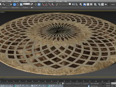 Flooring design Medallion 3d and vector file 3D model purchase