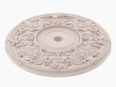 Classic Ceiling Medallion 29 3D model