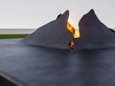 CastIron Fireplace 3D Model Design for Interior exterior 3D model