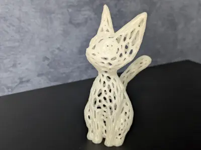 Cat Voronoi  3D print model