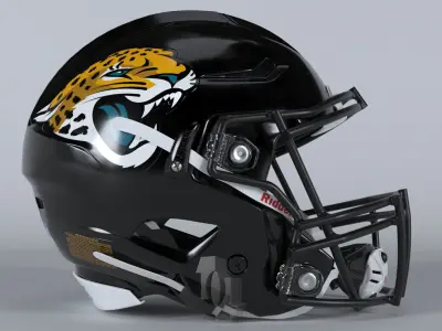 JAGUARS BALTIMORE Helmet Football AFC SOUTH PBR updated 2025 3D model