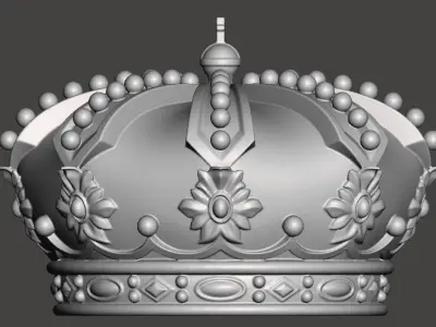 Royal Crown - 3d model for CNC - CFCRoyalCrown01 3D print model
