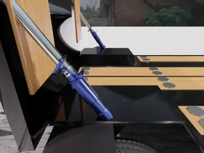 Low Loader Trailer Low-poly 3D model