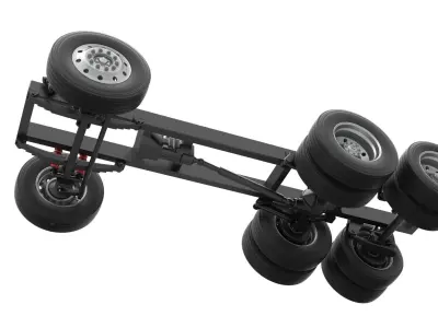 Chassis of Vintage GATR Racing Semi truck V3 Scale 1 to 25 3D print model