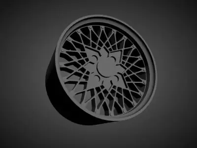SSR Formula Mesh scalable and Printable rim 3D print model