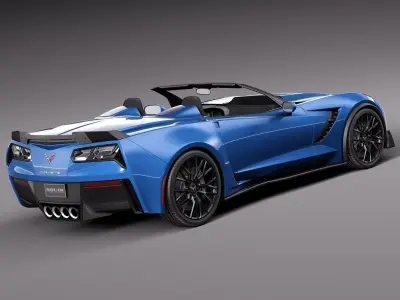 Chevrolet Corvette Z06 convertible 2015 3D model