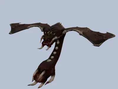 Spaceship HID Low-poly 3D model