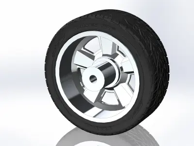 Custom wheels US Mags Malibu for your scale model 3D print model