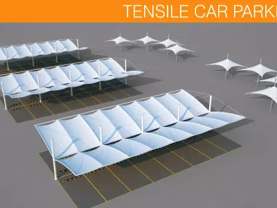 Tensile Car Parking 3D model