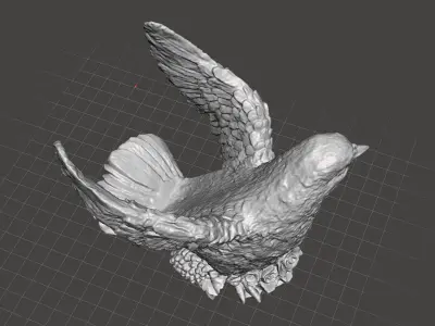 dove decoration wine holder 3D print model
