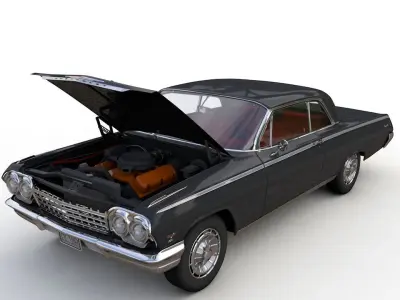 Chevy Impala SS Coupe 1962 3D model