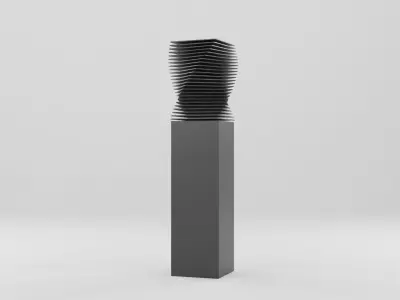 Abstract Geometric Tower 3D model Low-poly 3D model