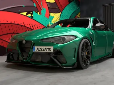 Alfa Romeo Giulia GTAM Stage3 3D model