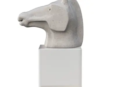 Versmissen Horse Zodiac Sculpture  Low-poly 3D model