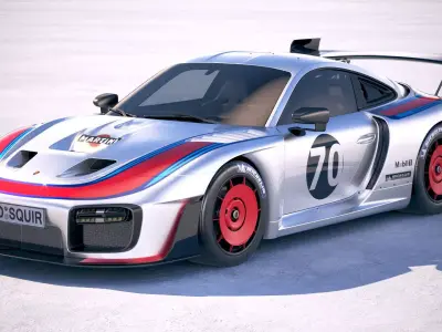 Porsche 935 2019 MobyDick 3D model