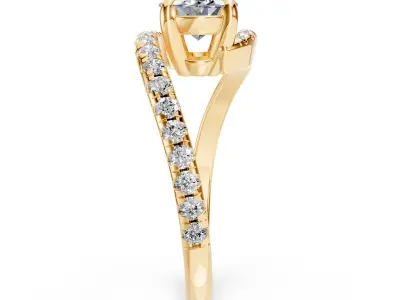 Oval Bypass Ring 3D print model