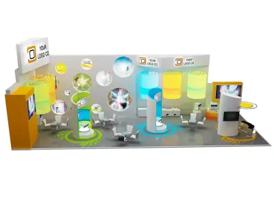 Booth Exhibition Stand a465d 3D model