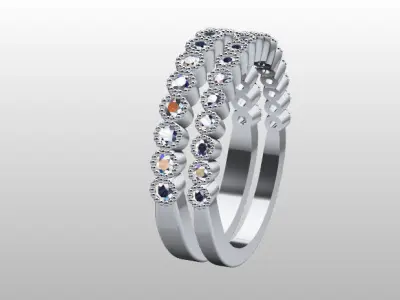 STACKABLE BEAD BANDS - 2 SIZES 3D print model